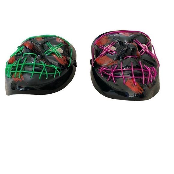 Lot Of 2 Halloween Masks Dressup Cosplay Costume Horror Spooky Dress Up - Picture 8 of 15